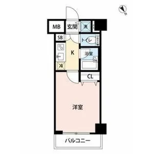 パレステュディオ新宿御苑前【5階】の間取り