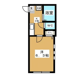 Cグランエッグス野方【1階】の間取り