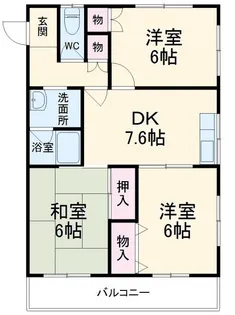 レジデンス東川口【2階】の間取り