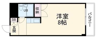 プライム蛍池【2階】の間取り