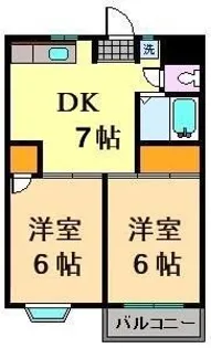 第1タカサハイム【1階】の間取り