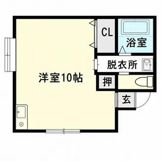 ソレイユとろく【1階】の間取り