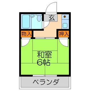 シティハイツ中町【1階】の間取り