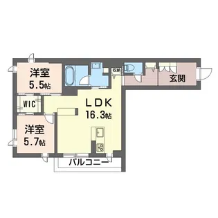 プラチナバレー【1階】の間取り