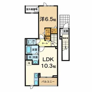 エテルノ アルドール【2階】の間取り