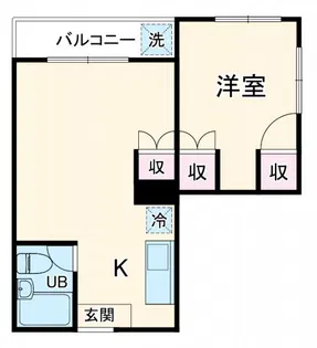 駅南ハイツ【2階】の間取り