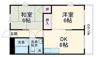 エレガンス桜の町【3階】の間取り