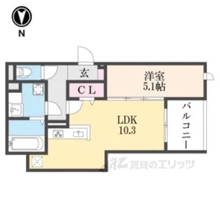 N’SCOURT【2階】の間取り