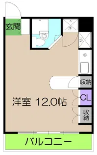 フィール高須(学生プラン※2年以上ご入居いただける学生さん)【6階】の間取り