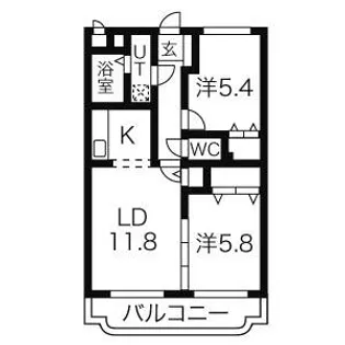 ユーミークレイン【3階】の間取り