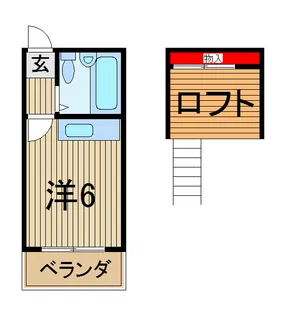 メゾンドパルクII【1階】の間取り