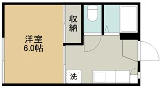 富士見ハイツB【1階】の間取り
