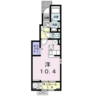 メゾン ローレル【1階】の間取り