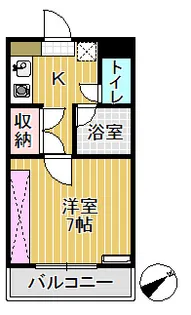 プリンスマンション【1階】の間取り