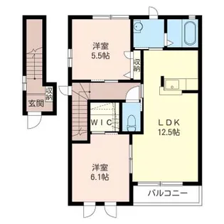 ブランシェM C【2階】の間取り
