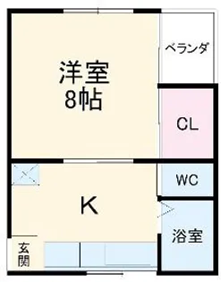 サンクススタジオ館林C棟【2階】の間取り
