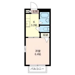 ハイツヤマト【2階】の間取り