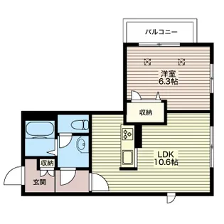 テラス白金台【3階】の間取り