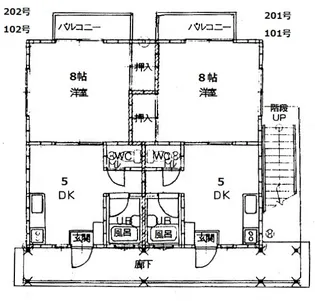 アーク伊勢丘【2階】の間取り