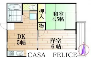 サンコーポ【2階】の間取り