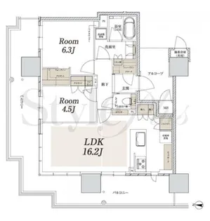 ザ・ファインタワー久屋大通【17階】の間取り
