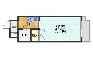 マンション福山【5階】の間取り