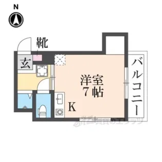 リベラル宮之阪【3階】の間取り