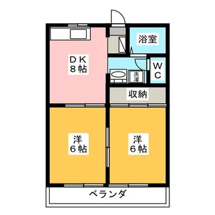 アニバーサリーK2【2階】の間取り