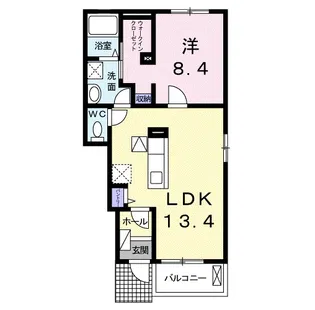 セイバリーブリーズ【1階】の間取り