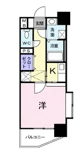 ルネス六本松【6階】の間取り