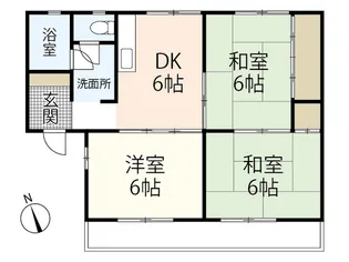 3DKの間取り画像