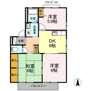 3DKの間取り画像