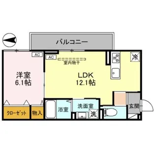 アクシス豊町【3階】の間取り