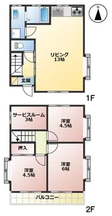 東京都狛江市猪方3【一戸建】の間取り