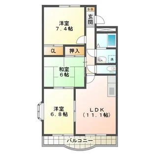 ルミナスパレス【3階】の間取り