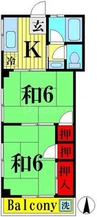 コーポ江森【3階】の間取り