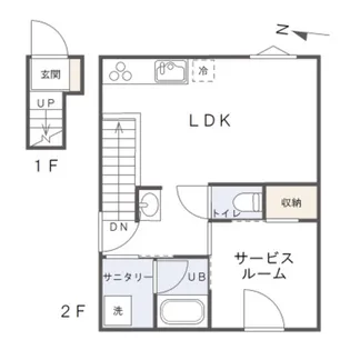 WELLNEST ROOM大岡山【2階】の間取り