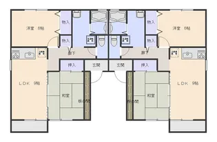 パークハイムII A棟【1階】の間取り