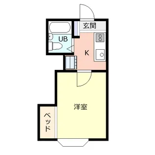 山形県山形市五日町【アパート】の間取り