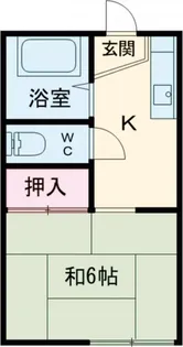 コーポさかえ【1階】の間取り