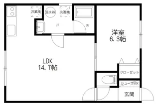 リレイション1(緑ケ岡)【1階】の間取り