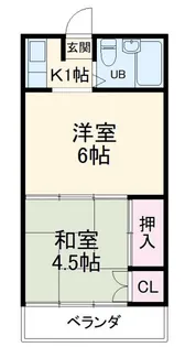 ハイツ井上【2階】の間取り