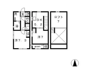 岡山県倉敷市中畝5【一戸建】の間取り