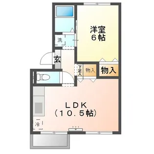 さくら荘B【2階】の間取り