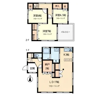 東京都目黒区鷹番2【一戸建】の間取り