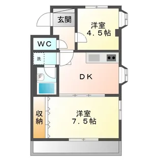 アリス東金【3階】の間取り