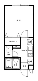 メゾン・ベルニューズ【1階】の間取り