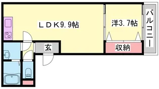 ジーメゾン東加古川【2階】の間取り