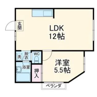タウン西野【5階】の間取り