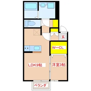 PrendreIII【2階】の間取り